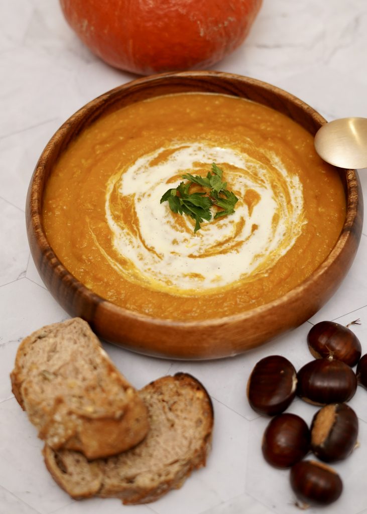Soupe potimarron châtaignes
